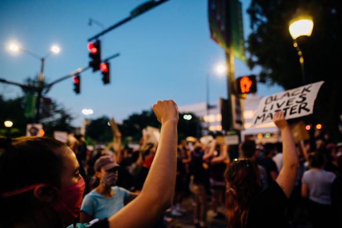 Black Lives Matter street protest