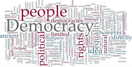 Cloud of words related to the idea of civil discourse