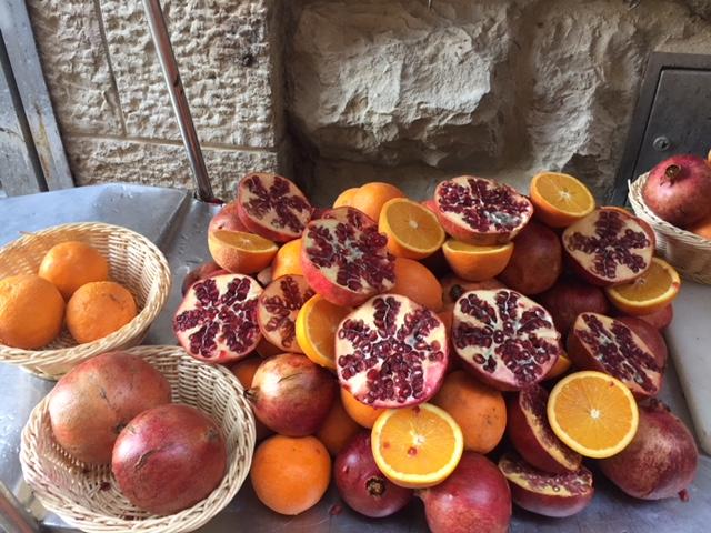 Oranges and pomegranates