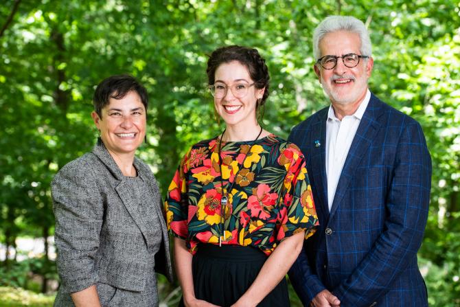 Rabbi Michael Webber with Deborah Waxman