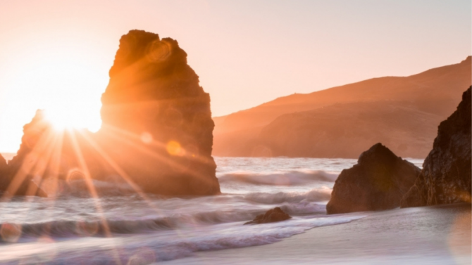 Sunrise at the beach