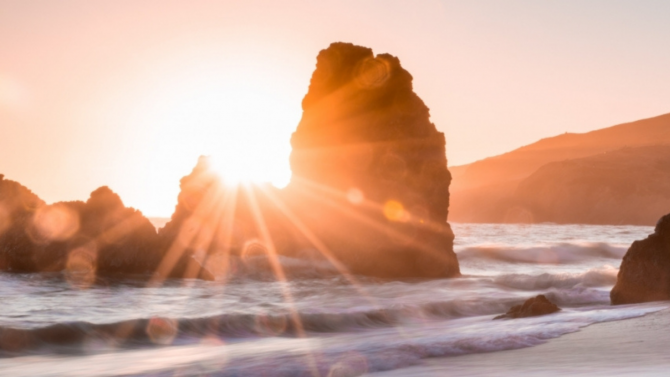 Sunrise at the beach