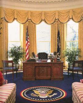 Oval Office image courtesy of https://commons.wikimedia.org/w/index.php?curid=2130475 Oval Office