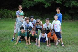 Pyramid of camp kids