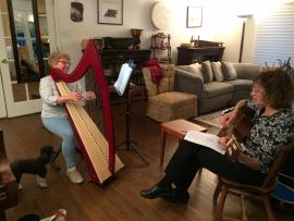 Or Zarua participants bring their musical talents for Shabbat celebration.