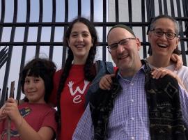 From right to left: Abigail Weinberg, Nathan Martin, and their children Hadassah and Yehuda Weinmartin