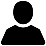 Silhouette of a person against a white background.