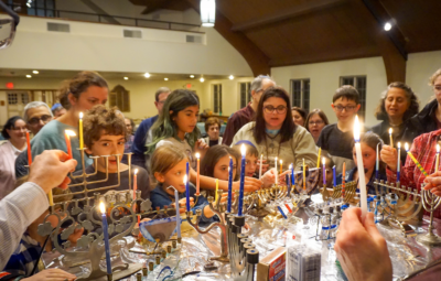Hanukkah Candlelighting on second night
