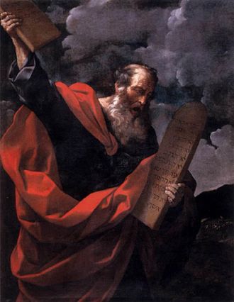 Moses with the Tablets of the Law (1624), by Guido Reni (Galleria Borghese)