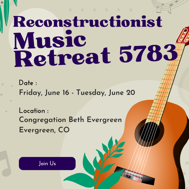 Reconstructionist Music Retreat