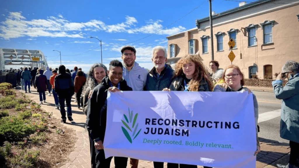 Members of Reconstructing Judaism, including Rabbi Sandra Lawson (left), at Reckoning Together: A Reconstructionist Pilgrimage for Racial Justice