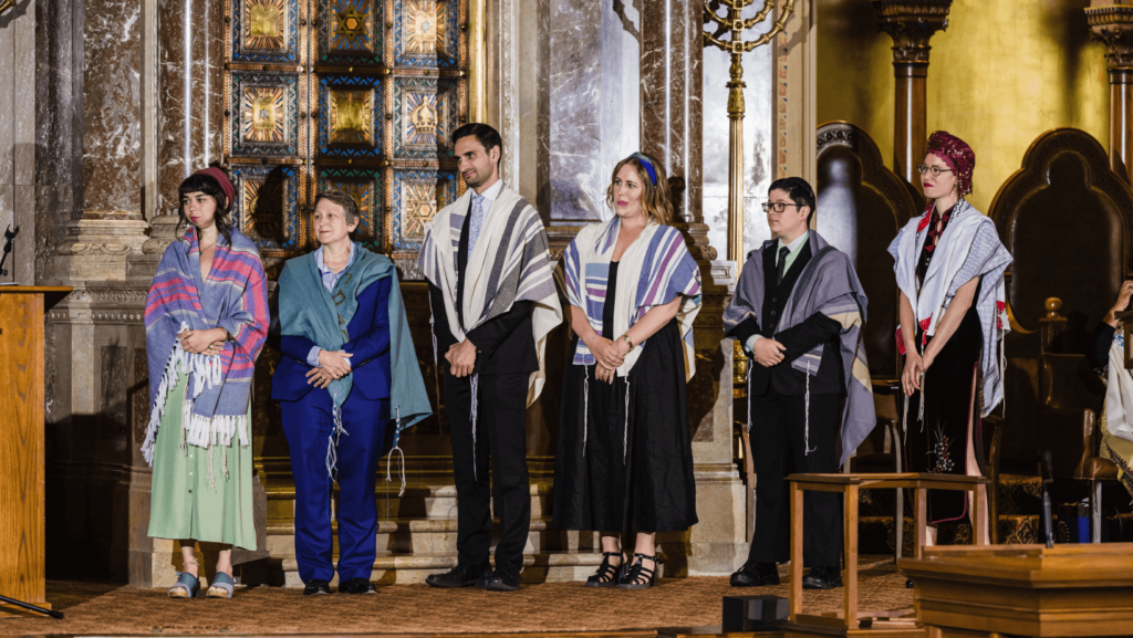 Still from the Reconstructionist Rabbinical College graduation ceremony