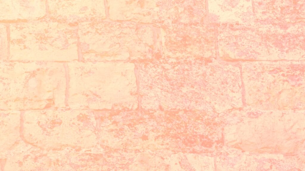 Light pink and peach brick wall with a faded, textured appearance.