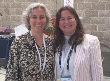 Dana Talmi and Cindy Greenberg at the Jewish Service Summit