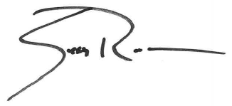 Black ink signature with a large loop and a line extending to the right on a white background.