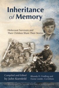 Book cover for Inheritance of Memory, featuring old photos of children, a woman, and a man on a motorcycle.